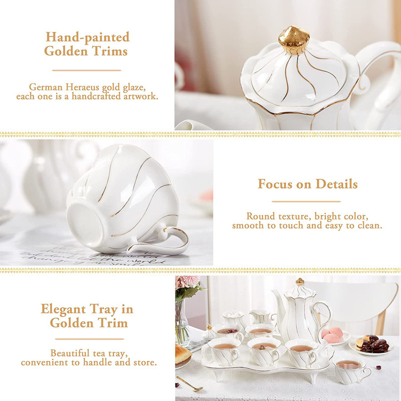 Xiangong Luxury Tea Set for 6 People | Wayfair